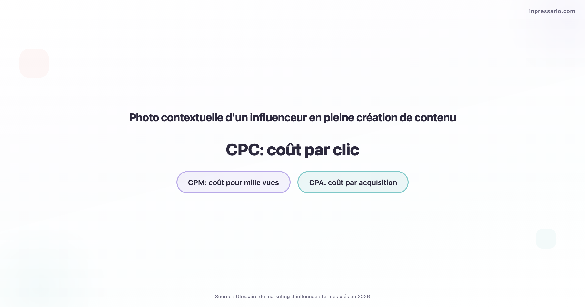 Influenceur créant du contenu pour le marketing d'influence en 2026.